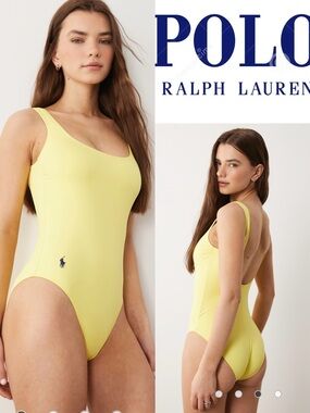 Embrace sunshine! Ralph Lauren NEW Martinique One-Piece Swimsuit size large
